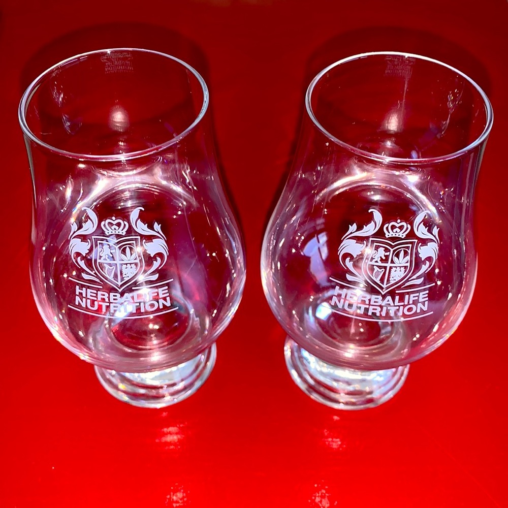 Herbalife Whisky Glencairn Glasses - set of two!